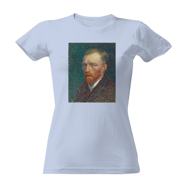 Tričko s potiskem Artriko Vincent van Gogh autoportrét modré